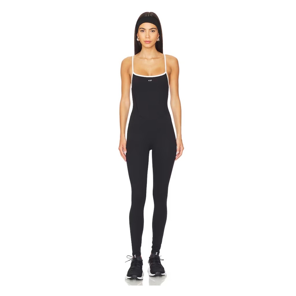 437‎ The Onesie in Black & Creme Size Small PLEASE READ